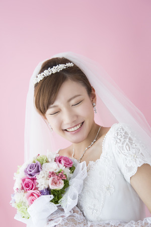 Smiling brideの写真素材