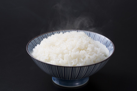 White rice cookedの写真素材