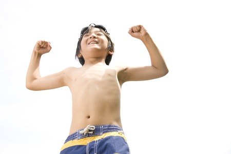 Children's swimsuitの写真素材