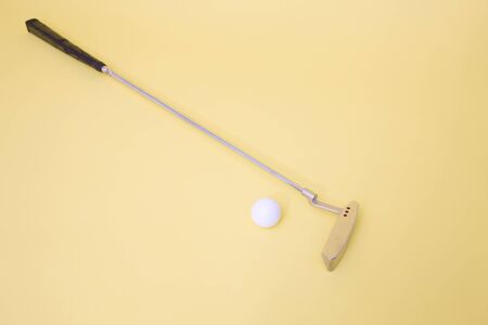 Golf Club and ballの写真素材