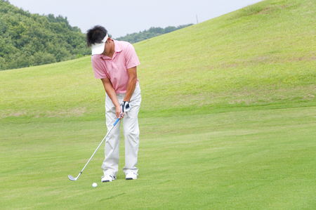 Men played golfの写真素材