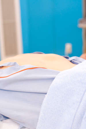 Abdomen of men is surgeryの写真素材