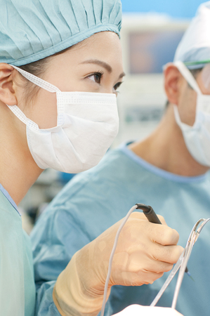 Nurse to help surgeryの写真素材