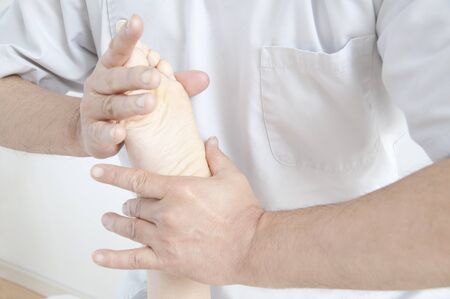 Women subjected to manipulative feetの写真素材