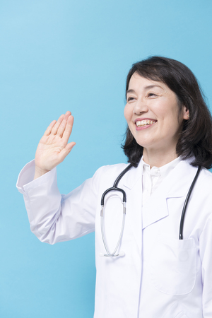 Smiling female doctorの写真素材