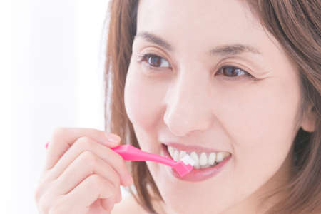 Woman to the whiteningの写真素材