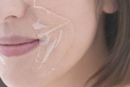 Women use the pore packsの写真素材