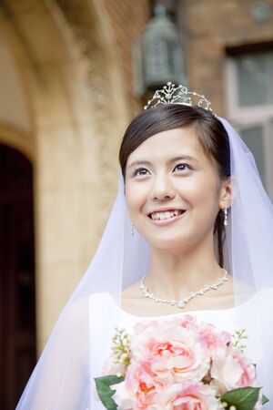 Smiling brideの写真素材