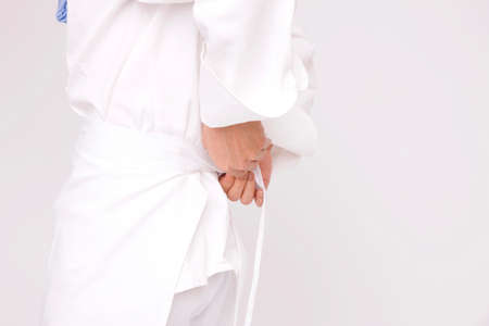 Cock to change into uniformの写真素材