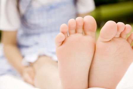 Feet of girlの写真素材
