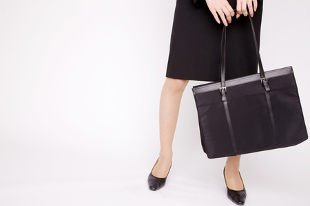 Hand of the woman with the bagの写真素材