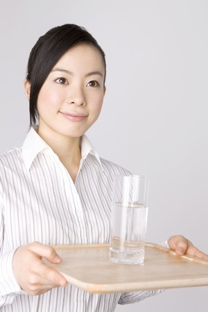 Women who carry waterの写真素材