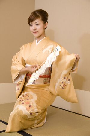 Japan dance womenの写真素材