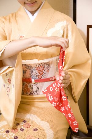 Hand of women Collapseの写真素材