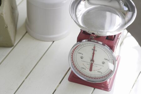 The scale of kitchen goodsの写真素材