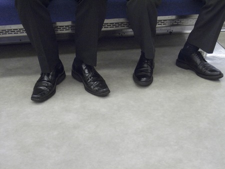 Salaryman of commuter train