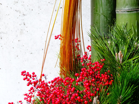 New year's decorationsの写真素材