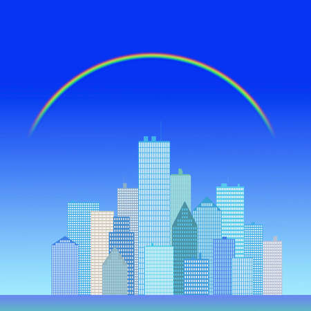 Bill and rainbowの写真素材