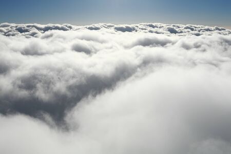 Sea of clouds as seen from the skyの写真素材