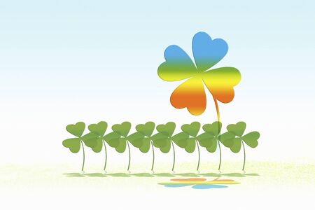 Fourleaf cloverの写真素材