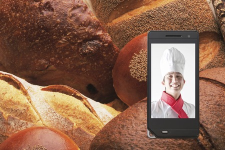 Chef moves to pan and mobile screen