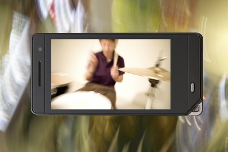 Men drummingの写真素材