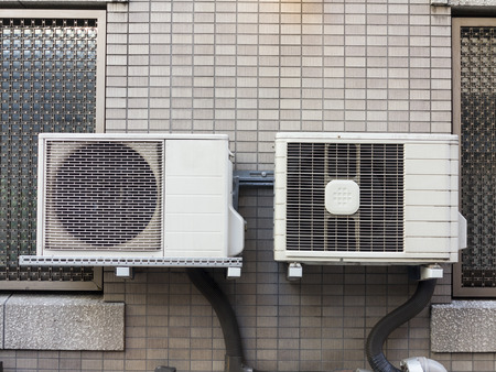Cooler of the outdoor unitの写真素材