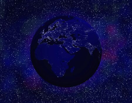 Globe at night