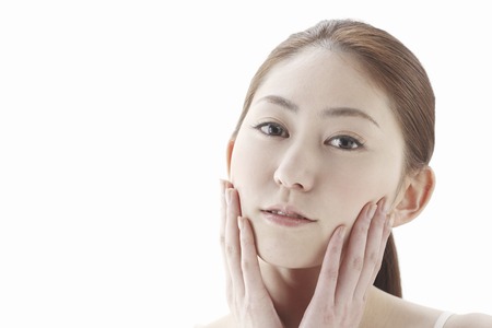 Woman to the care of the skinの写真素材