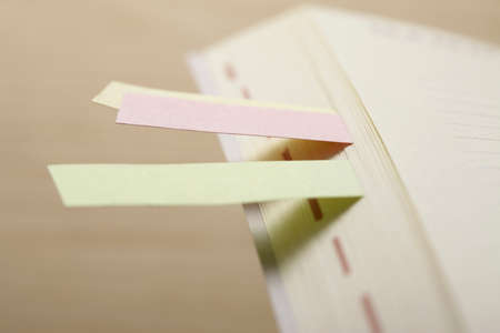 Put a sticky note schedule book