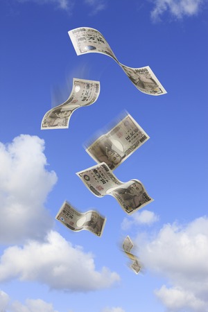 Blue sky and money