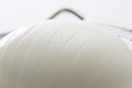 Egg cutter and boiled eggの写真素材