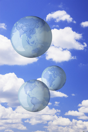 Earth and skyの写真素材