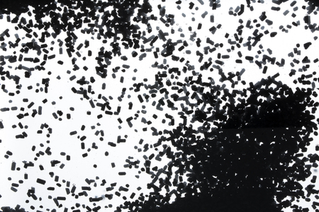 Activated carbon in the waterの写真素材
