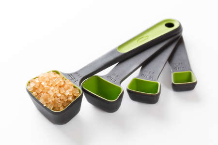 Zara sugar in a measuring spoonの写真素材