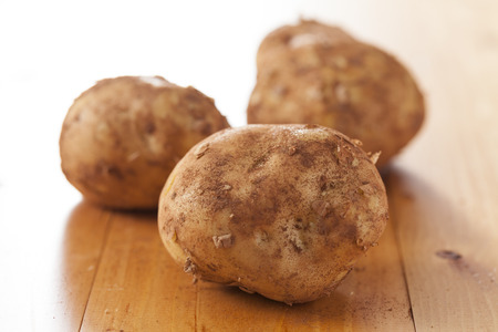 New potatoesの写真素材