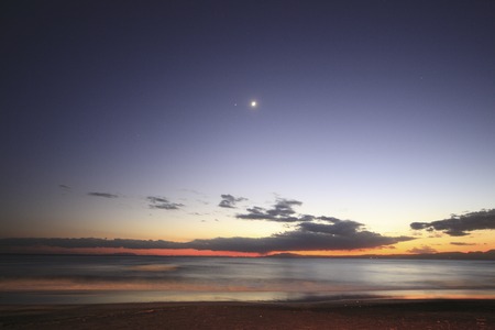 Dusk of Inamuragasakiの写真素材