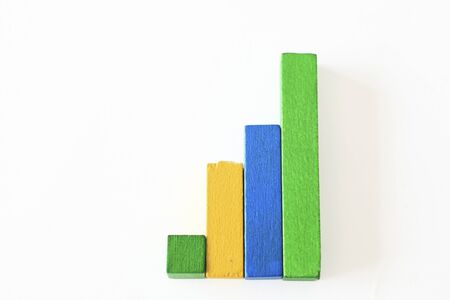 Building block graph ofの写真素材