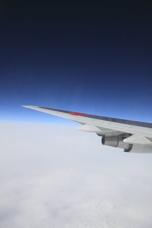 Wing of airplane