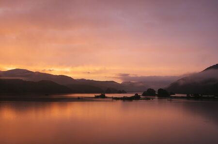 Morning Lake Akimotoの写真素材