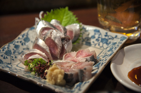 Sardine sashimiの写真素材