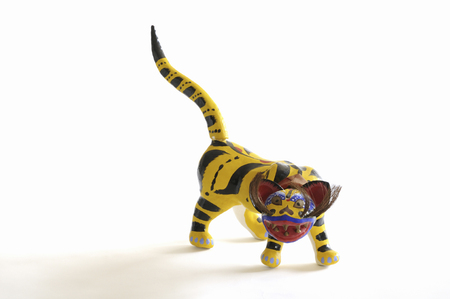 Tiger of folk art papier-macheの写真素材