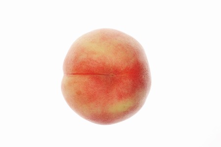 The peach in white backの写真素材