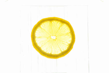 The lemon in white backの写真素材