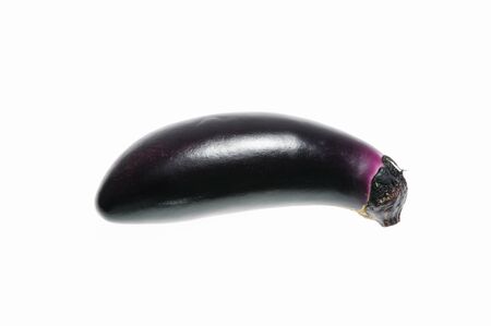 The eggplant in white backの写真素材