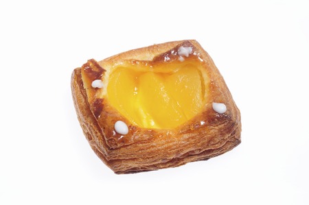 The white back of the apple Danishの写真素材