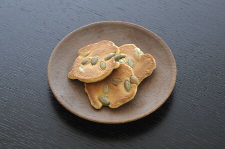 Candy crackers on a plate