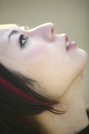 Woman looking up