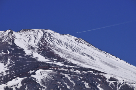 Fuji and jetの写真素材