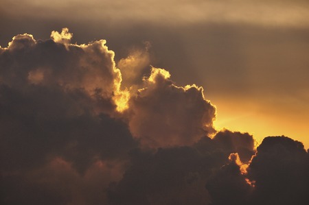 Sunset cloudsの写真素材